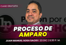 Clase gratuita sobre proceso de amparo. Llena el formulario para recibir las diapositivas