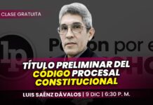 Clase gratuita sobre título preliminar del código procesal constitucional. Llena el formulario para recibir las diapositivas