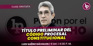 Clase gratuita sobre título preliminar del código procesal constitucional. Llena el formulario para recibir las diapositivas
