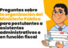 Preguntas sobre la organización del Ministerio Público para postulantes a asistentes administrativos o en función fiscal
