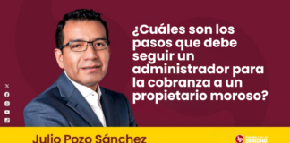 ¿Cuáles son los pasos que debe seguir un administrador para la cobranza a un propietario moroso?