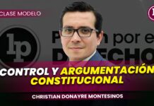 Clase modelo sobre control y argumentación constitucional