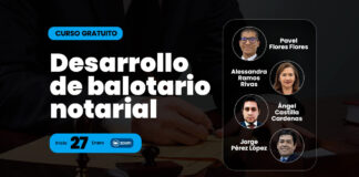 Curso gratuito «Desarrollo de balotario notarial». Inicio 27 ENE