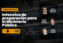 Curso intensivo de preparación para postular al Ministerio Público. Inicio 8 ENE