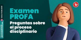 Examen PROFA: 10 preguntas sobre el proceso disciplinario