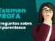 Examen PROFA: 10 Preguntas sobre el parentesco