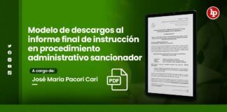 Modelo de descargos al informe final de instrucción en procedimiento administrativo sancionador