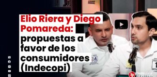 Elio Riera y Diego Pomareda, candidatos a la cámara de diputados: propuestas a favor de los consumidores (Indecopi)