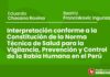 Interpretación conforme a la Constitución de la Norma Técnica de Salud para la Vigilancia, Prevención y Control de la Rabia Humana en el Perú