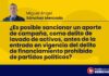¿Es posible sancionar un aporte de campaña, como delito de lavado de activos, antes de la entrada en vigencia del delito de financiamiento prohibido de partidos políticos?