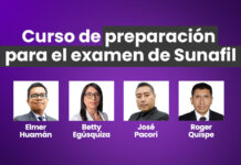 Curso de preparación para el examen de Sunafil (inspectores auxiliares). Inicio: 12 ENE