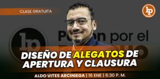 Clase gratuita sobre diseño de alegatos de apertura y clausura. Llena el formulario para recibir las diapositivas.