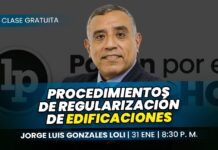 Clase gratuita sobre: Procedimientos de regularización de edificaciones