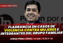 Flagrancia en casos de violencia contra mujeres e integrantes del grupo familiar