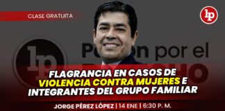 Flagrancia en casos de violencia contra mujeres e integrantes del grupo familiar