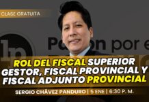 Clase gratuita sobre el rol del Fiscal Superior Gestor, Fiscal Provincial y Fiscal Adjunto Provincial. Llena el formulario para recibir las diapositivas.