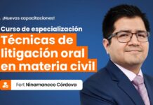 Curso de especialización Técnicas de litigación oral en materia civil. Hasta 20 FEB dos libros gratis