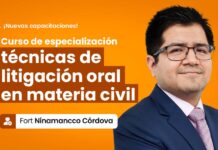 Curso de especialización técnicas de litigación oral en materia civil. Hasta 20 FEB un libro gratis
