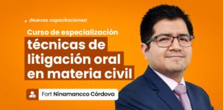 Curso de especialización técnicas de litigación oral en materia civil. Hasta 20 FEB un libro gratis
