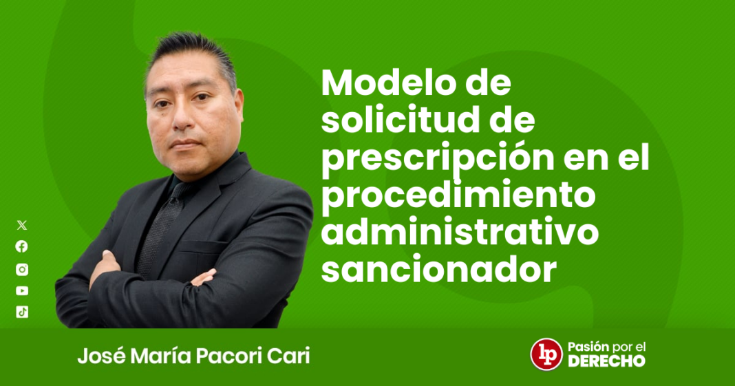 Modelo de solicitud de prescripcion en el procedimiento administrativo sancionador - LPDerecho