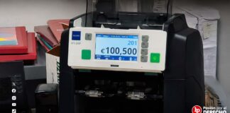 Incautan 100 500 euros en efectivo que pertenerían a una red transnacional de narcotráfico