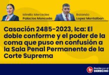 Casación 2485-2023, Ica: El doble conforme y el poder de la coma que puso en confusión a la sala penal permanente de la Corte Suprema