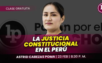 Clase gratuita sobre la justicia constitucional en el Perú. Llena el formulario para recibir las diapositivas