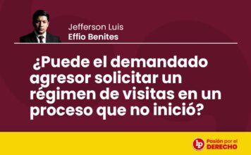 ¿Puede el demandado agresor solicitar un régimen de visitas en un proceso que no inició?