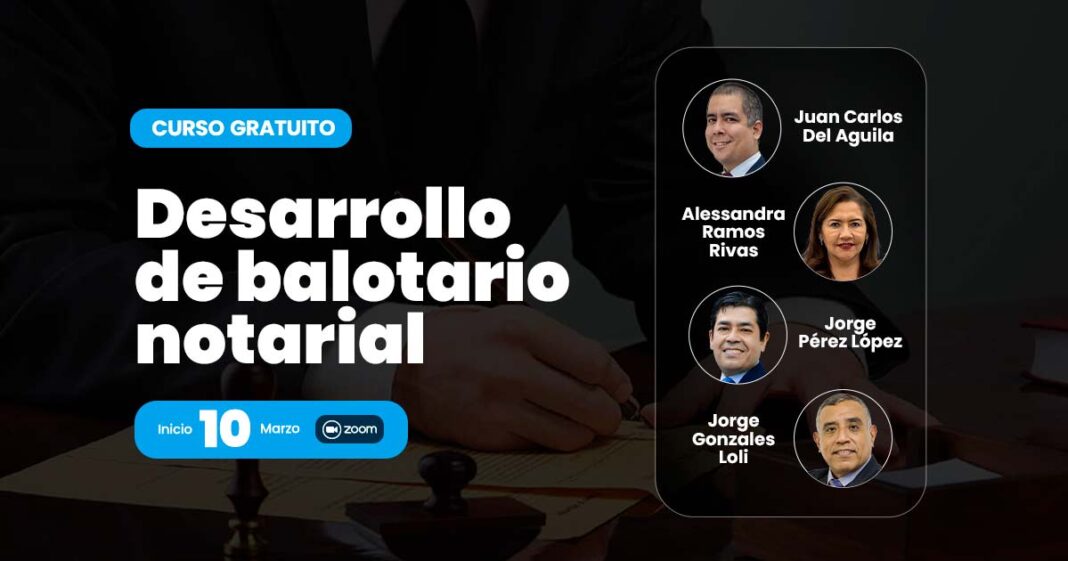 BANNER DESARROLLO DE BALOTARIO NOTARIAL