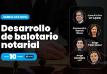 Curso gratuito «Desarrollo de balotario notarial». Inicio 10 MARZO
