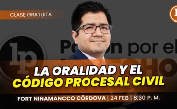 Clase gratuita sobre la oralidad y el código procesal civil. Llena el formulario para recibir las diapositivas