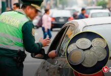 Condenan a sujeto que entregó S/10 en monedas a policía tras cometer infracción de tránsito