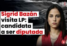 Sigrid Bazán visita LP: candidata a ser diputada