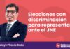 Elecciones con discriminación para representar ante el jurado nacional de elecciones