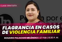 Clase gratuita sobre flagrancia en casos de violencia familiar. Llena el formulario para recibir las diapositivas