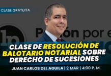 Clase de resolución de balotario notarial sobre derecho de sucesiones