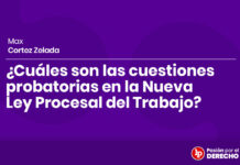 ¿Cuáles son las cuestiones probatorias en la Nueva Ley Procesal del Trabajo?