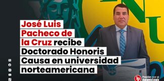 José Luis Pacheco de la Cruz recibe Doctorado Honoris Causa en universidad norteamericana