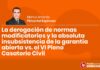 La derogación de normas modificatorias y la absoluta insubsistencia de la garantía abierta vs. el VI Pleno Casatorio Civil