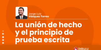 La unión de hecho y el principio de prueba escrita