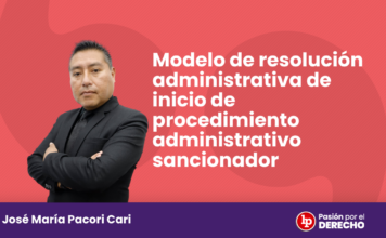 Modelo de resolución administrativa de inicio de procedimiento administrativo sancionador
