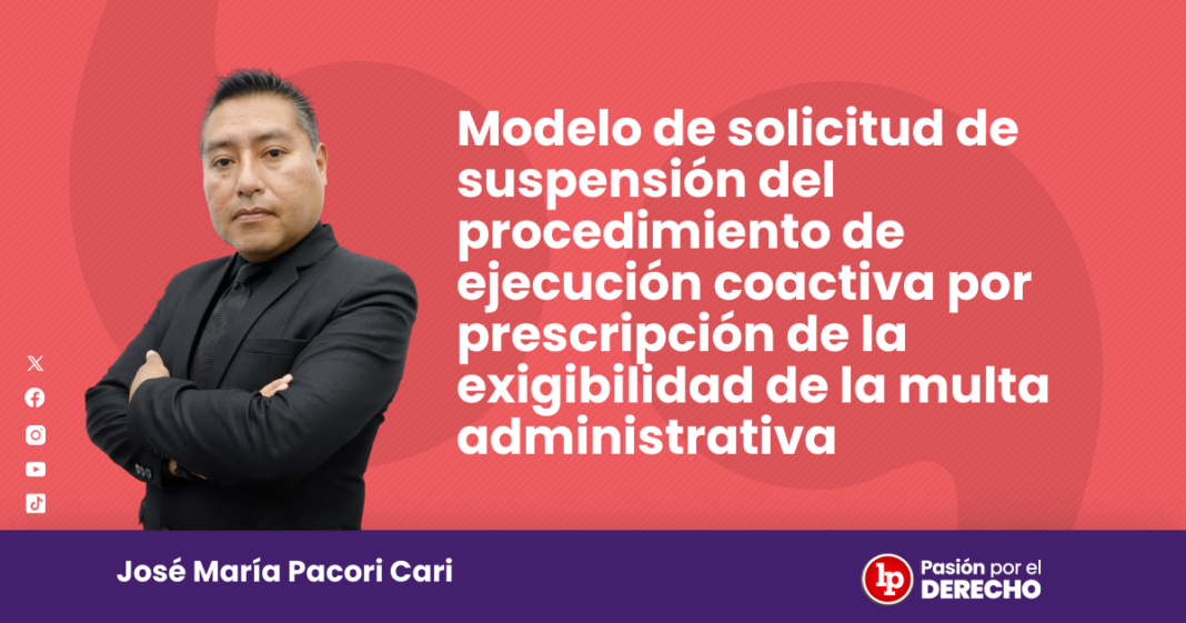 Modelo de solicitud de suspension del procedimiento de ejecucion coactiva - LPDerecho