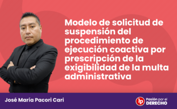 Modelo de solicitud de suspensión del procedimiento de ejecución coactiva por prescripción de la exigibilidad de la multa administrativa