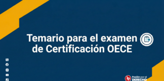 Temario de evaluación del examen de certificación OECE