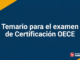 Temario de evaluación del examen de certificación OECE