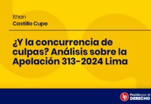 ¿Y la concurrencia de culpas? Análisis sobre la Apelación 313-2024 Lima