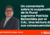 Un comentario sobre la suspensión de la fiscal suprema Patricia Benavides por el CAL. Una lectura de sus consecuencias