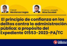 El principio de confianza en los delitos contra la administración pública: a propósito del Expediente 01553-2023-PA/TC