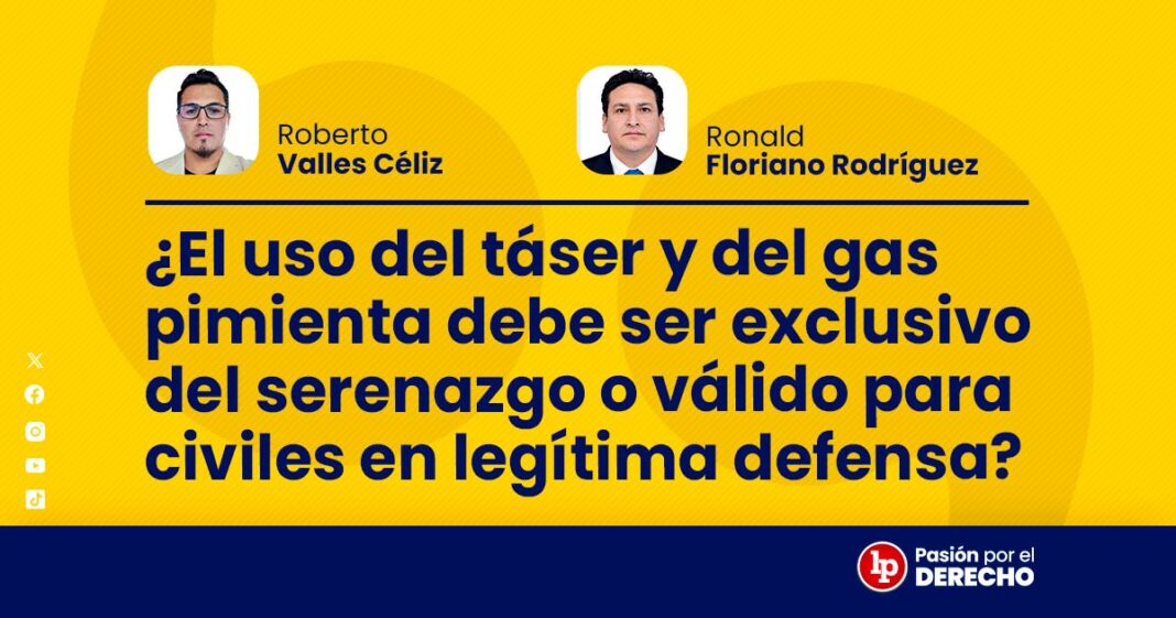 BANNER El uso del táser y del gas pimienta debe ser exclusivo del serenazgo_LP