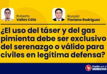 ¿El uso del táser y del gas pimienta debe ser exclusivo del serenazgo o válido para civiles en legítima defensa?